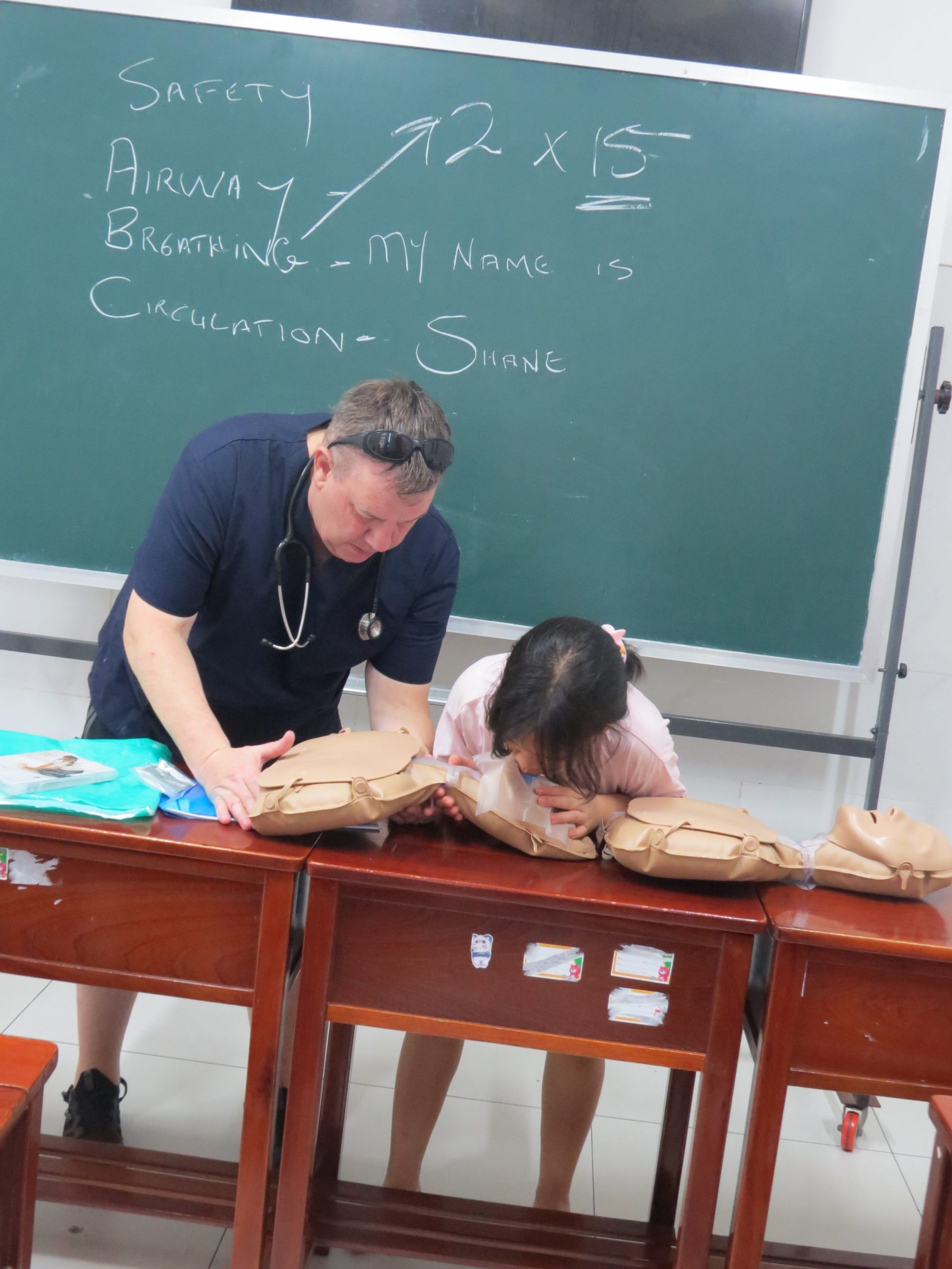 " mình được thực tập nè...."